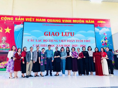 Giao lưu Văn - Toán tuổi thơ cấp xã